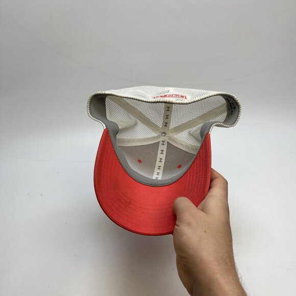 Under Armour Fish Fitted Mesh Back Trucker Hat Pink L/XL UA Pro Fit Outdoor - Picture 13 of 14